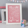 Personalised New Born Baby Details Print, thumbnail 1 of 3