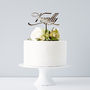 Elegant 'Finally' Wedding Cake Topper, thumbnail 1 of 5