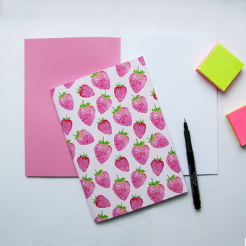 Strawberries Print Notebook, 2 of 3