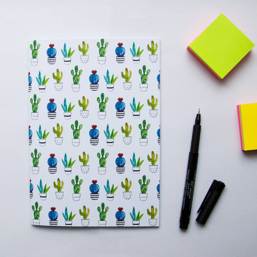 Cactus Print Notebook, 1 of 3