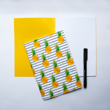 Pineapple Print Notebook, 2 of 3