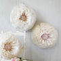 Three Ivory, Nude And Blush Paper Flowers, thumbnail 1 of 4