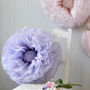 Three Giant Amethyst, Nude And Peach Paper Flowers, thumbnail 2 of 4