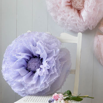 Three Giant Amethyst, Nude And Peach Paper Flowers, 2 of 4