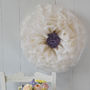 Three Ivory, Lilac And Champagne Paper Flowers, thumbnail 3 of 6