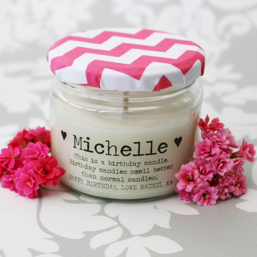 personalised 'birthday candle' gift by lumitique