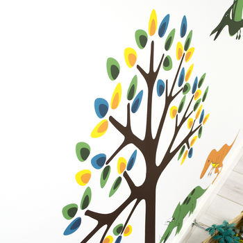 Tree With Dinosaurs Wall Sticker, 2 of 4