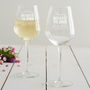 Personalised Mother Of The Bride Wedding Glass, thumbnail 4 of 8