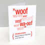 Personalised Pet Translation Father's Day Card, thumbnail 3 of 5