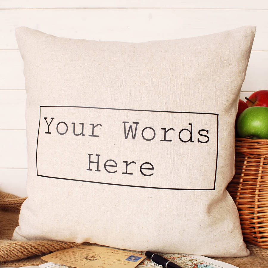 Your Words Square Cushion By Bags Not War