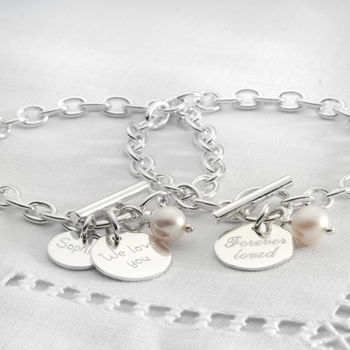 Personalised Solid Sterling Silver Charm Bracelet, 2 of 7