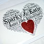 Personalised 20th Wedding Anniversary Love Sparkle Card, thumbnail 6 of 12