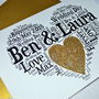 Personalised Wedding Love Sparkle Card, thumbnail 8 of 12