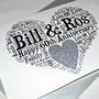 Personalised 60th Wedding Anniversary Love Sparkle Card, thumbnail 5 of 7