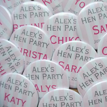 Personalised Hen Night Badges, 3 of 9