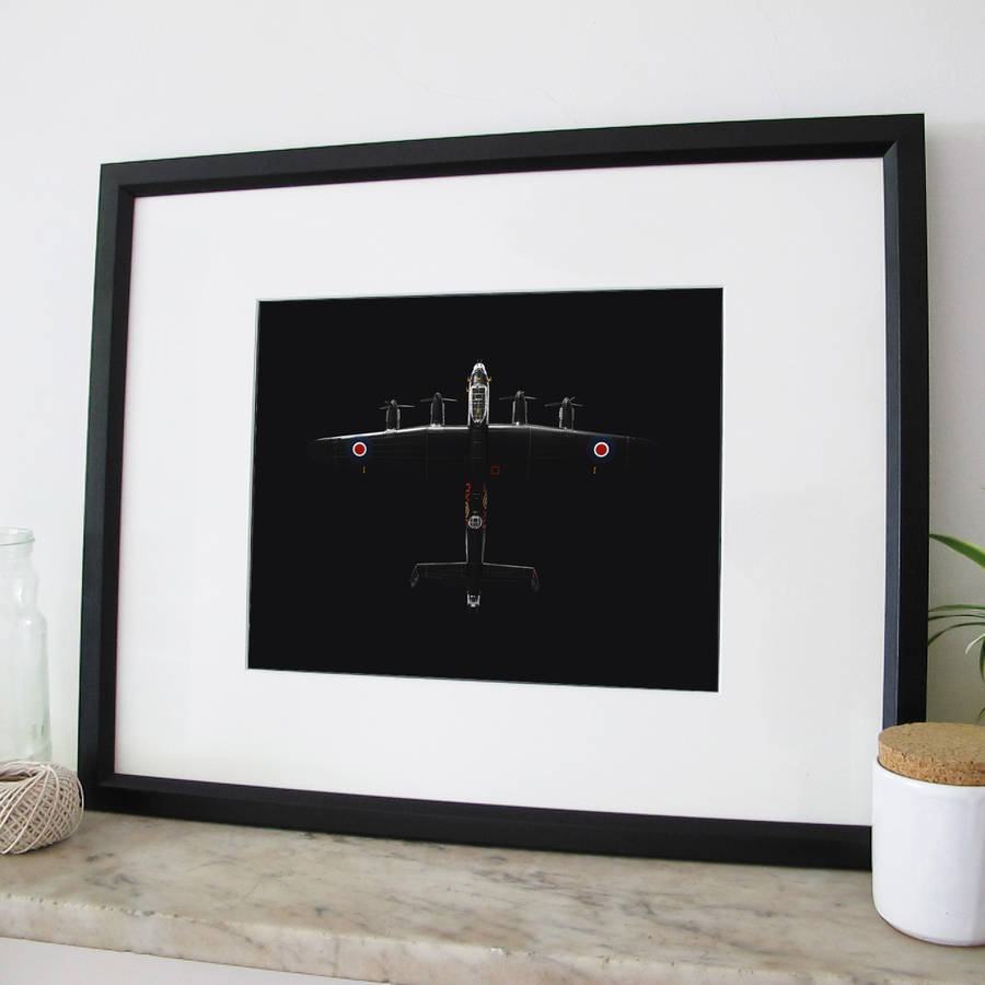 lancaster aircraft print by spitfire prints | notonthehighstreet.com