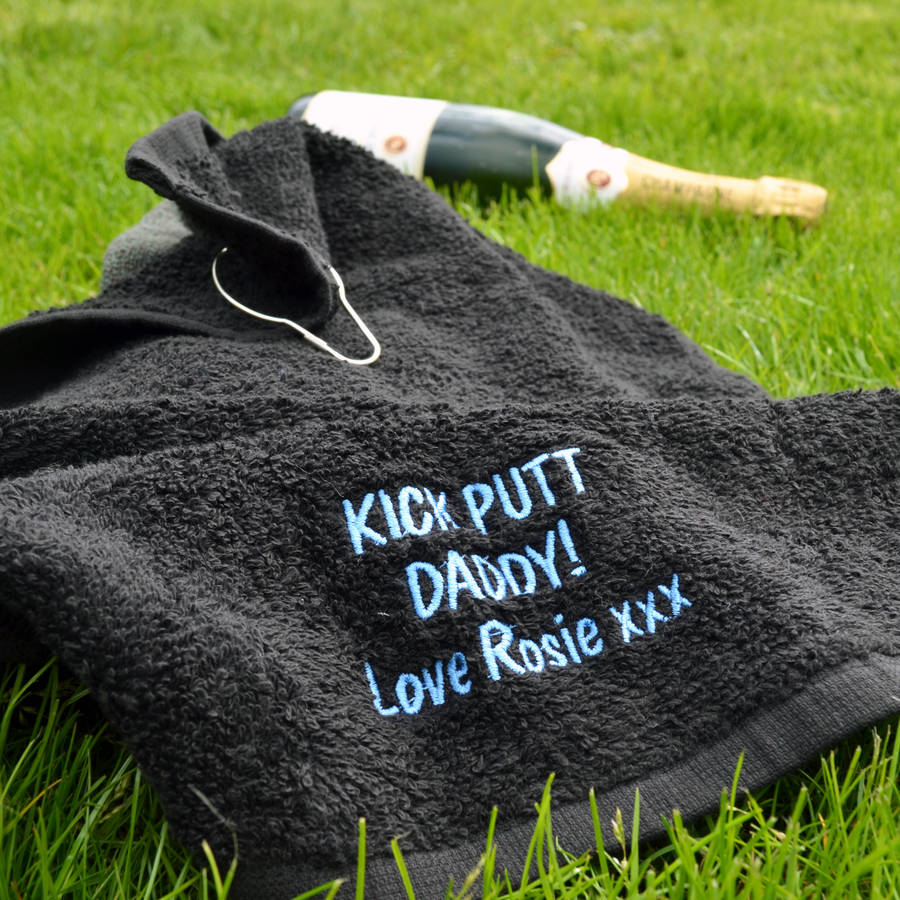 Personalised Kick Putt Golf Towel
