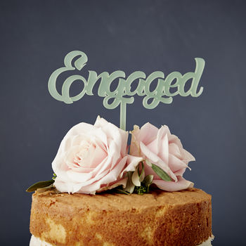 'Engaged' Cake Topper, 2 of 6
