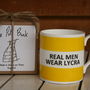 'Real Men Wear Lycra' Fine Bone China Mug, thumbnail 3 of 3
