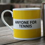 'Anyone For Tennis' Coasters And Fine Bone China Mugs, thumbnail 1 of 7