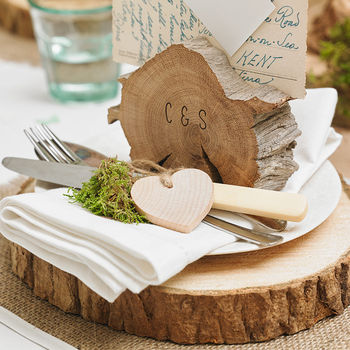 Wooden Tree Slice Wedding Centrepiece Or Cake Stand, 8 of 11
