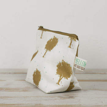 Gold Tree And Birds Make Up Wash Bag, 5 of 6