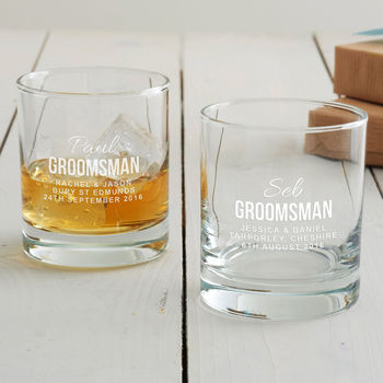 Personalised Groomsman Wedding Glass, 4 of 11