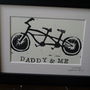 Personalised Daddy And Me Tandem Bike Print, thumbnail 5 of 6