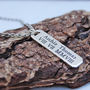 Men's Personalised Silver Vertical Bar Necklace, thumbnail 12 of 12