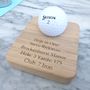 Personalised Golf Ball Holder Oak, thumbnail 4 of 8