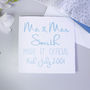 Personalised Wedding Typography Card, thumbnail 3 of 5