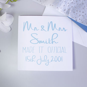 Personalised Wedding Typography Card, 3 of 5
