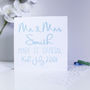 Personalised Wedding Typography Card, thumbnail 5 of 5