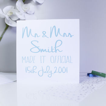 Personalised Wedding Typography Card, 5 of 5