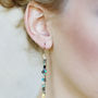 Long Gemstone Earrings, thumbnail 5 of 9