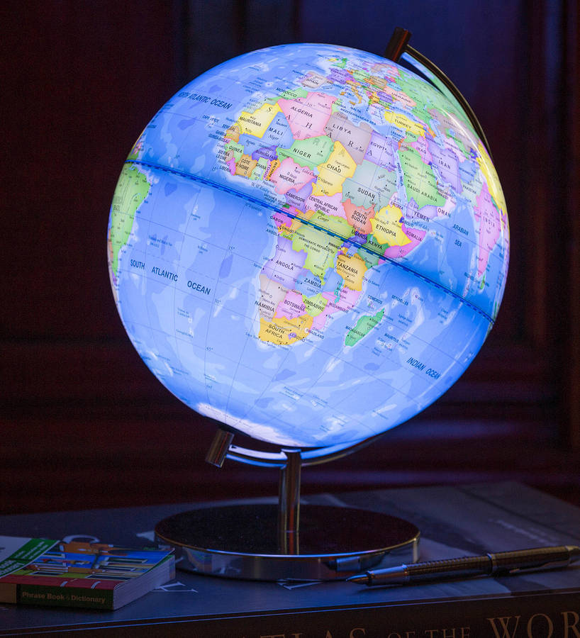 Light Up Globe Of The World By Globee | notonthehighstreet.com