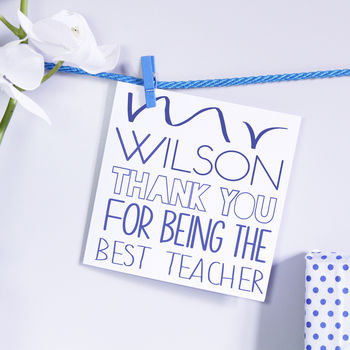 Personalised Thank You Card For Teachers, 6 of 7