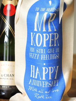 Personalised 'Mr' Anniversary Bottle Bag, 2 of 3