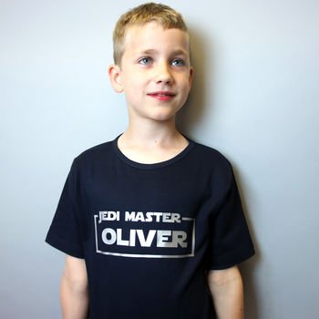 Child's Personalised Star Wars Jedi T Shirt, 5 of 9