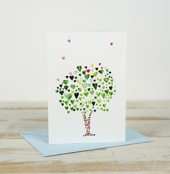 Heart Tree Anniversary Card, 2 of 2
