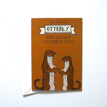 Woodland Otter Father's Day Card, 3 of 5