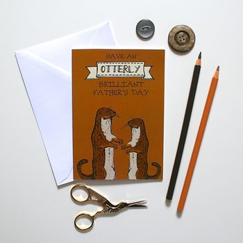 Woodland Otter Father's Day Card, 5 of 5