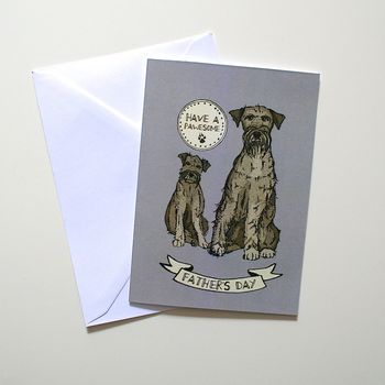 Schnauzer Dog Father's Day Card, 4 of 5