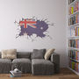 Cracked Wall Flag Of Australia Vinyl Wall Art, thumbnail 2 of 2