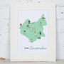Leicestershire County Map Illustration Print, thumbnail 4 of 6