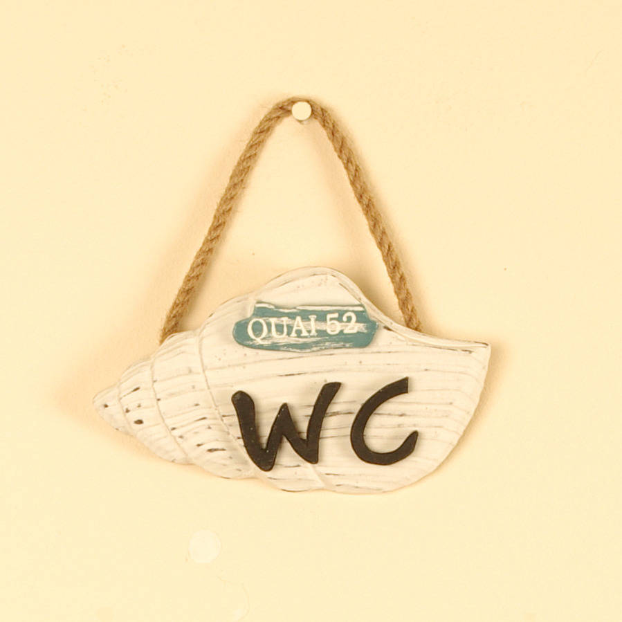 Hanging Nautical Wc Bathroom Sign By Dibor
