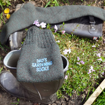 Personalised Wellington Boot Gardening Socks, 2 of 4