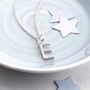 Personalised Silver And Pave Initial Charm Necklace, thumbnail 3 of 8