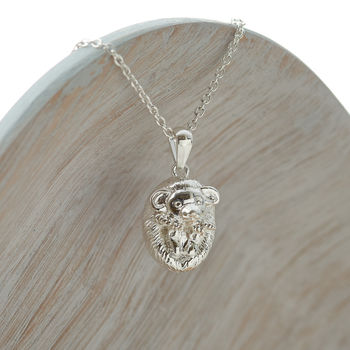 Personalised Sterling Silver Hedgehog Necklace, 3 of 6