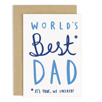 World's Best Dad Father's Day Card, 2 of 3